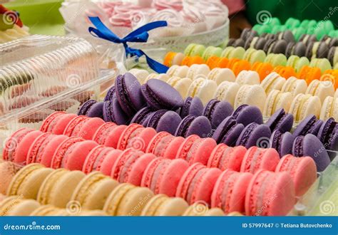 colorful french cookies word hike